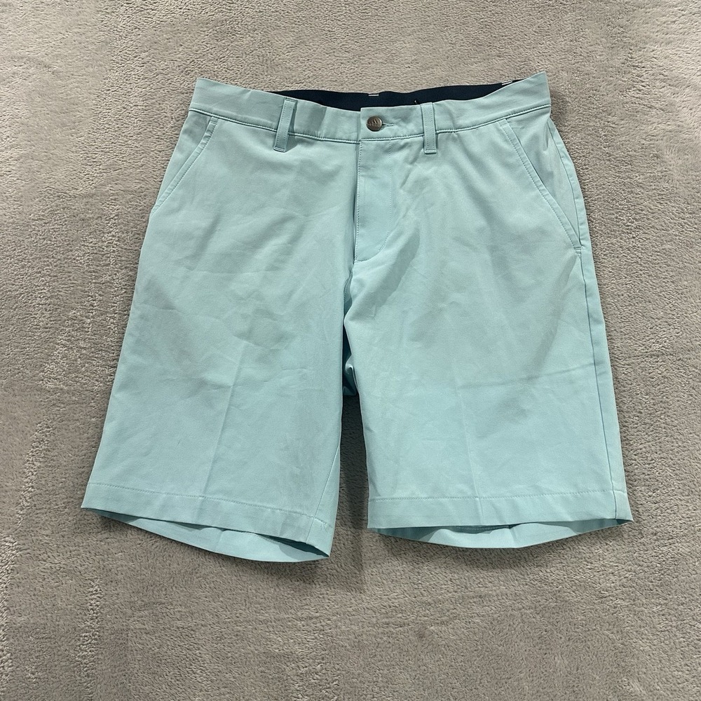 Adidas Primegreen Golf Shorts Men's 30 Blue Preppy Activewear Elastic Band
